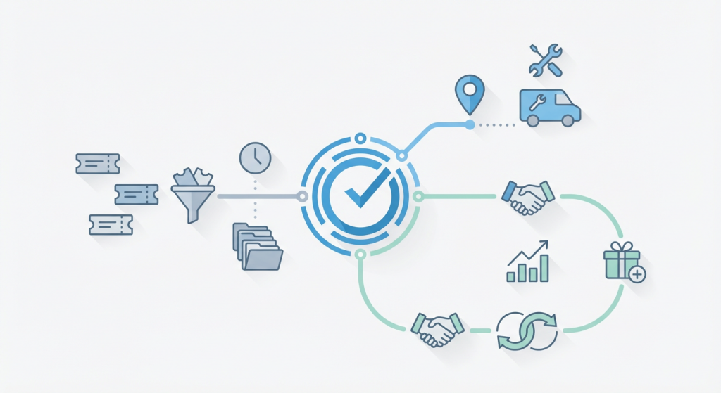 AmoCRM для сервисных компаний: как настроить CRM для управления заявками, выездами и повторными продажами